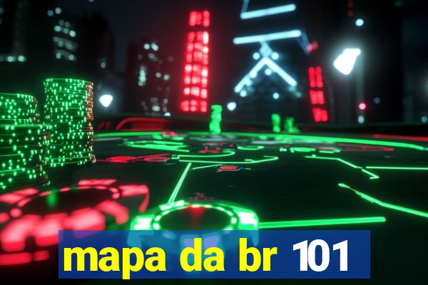 mapa da br 101